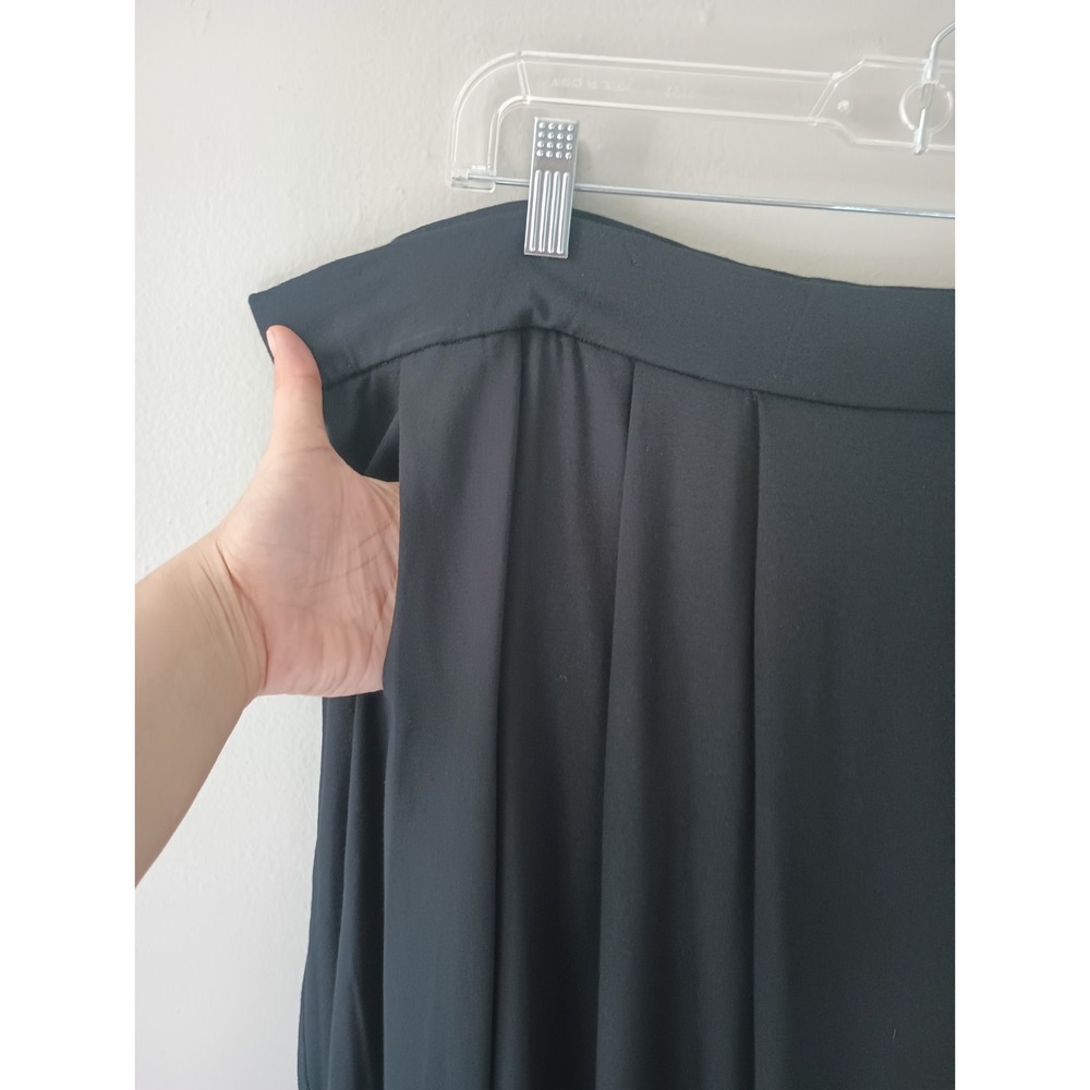 Eileen Fisher Women's Size 1x Black Skirt‎ Mini Pockets Rayon Pleated Stretch - Picture 7 of 13
